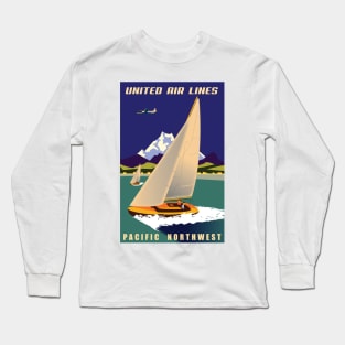 Vintage Travel - Pacific Northwest Long Sleeve T-Shirt